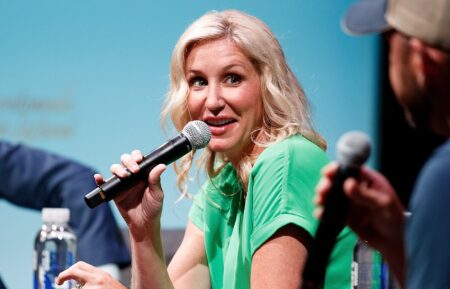 Jenny Marrs of HGTV's 'Fixer to Fabulous' answers questions during Reel Magic Mornings with Dave and Jenny Marrs during the Bentonville Film Festival on June 22, 2022 in Bentonville, Arkansas.