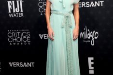 Justine Lupe attends the 31st Annual Critics Choice Awards at Barker Hangar on January 04, 2026 in Santa Monica, California.