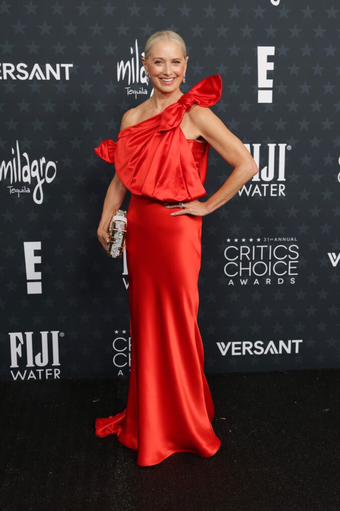 Katherine LaNasa attends the 31st Annual Critics Choice Awards at Barker Hangar on January 04, 2026 in Santa Monica, California.
