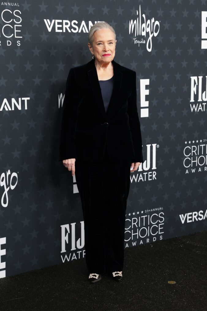 Kathy Bates attends the 31st Annual Critics Choice Awards at Barker Hangar on January 04, 2026 in Santa Monica, California.