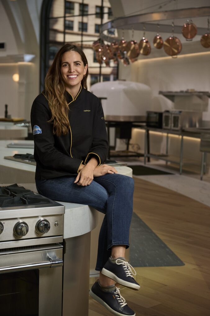 KATIE BUTTON -- Competitor in CBS Original Series AMERICA'S CULINARY CUP, scheduled to air on the CBS Television Network. Photo: Jackie_Brown/CBS ©2025 CBS Broadcasting, Inc. All Rights Reserved.