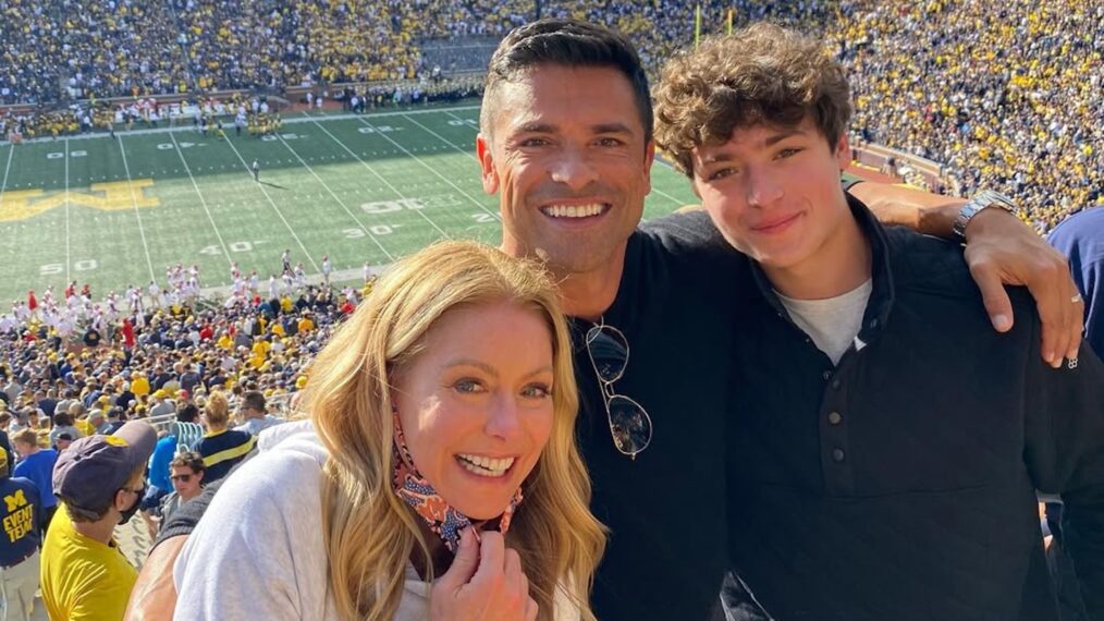 Kelly Ripa, Mark Consuelos, and Joaquin Consuelos, Instagram, September 25, 2021.