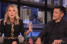 Kelly Ripa and Mark Consuelos on the January 15, 2026, episode of ABC's 'Live With Kelly and Mark.'