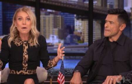 Kelly Ripa and Mark Consuelos on the January 15, 2026, episode of ABC's 'Live With Kelly and Mark.'