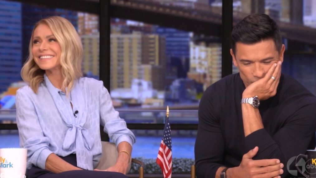 Kelly Ripa and Mark Consuelos on the January 16, 2026, episode of ABC's 'Live With Kelly and Mark.'