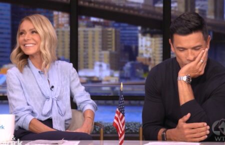 Kelly Ripa and Mark Consuelos on the January 16, 2026, episode of ABC's 'Live With Kelly and Mark.'