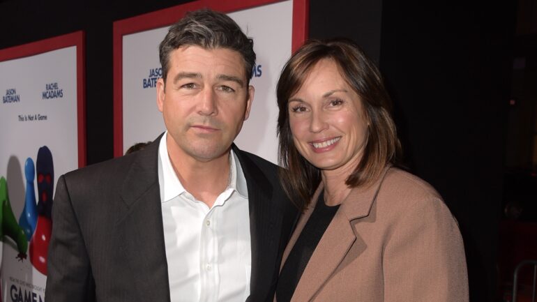 Kyle Chandler and wife Kathryn attends the premiere of New Line Cinema and Warner Bros. Pictures' "Game Night" at TCL Chinese Theatre on February 21, 2018 in Hollywood, California.