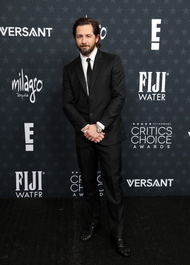 Michael Angarano attends the 31st Annual Critics Choice Awards at Barker Hangar on January 04, 2026 in Santa Monica, California.