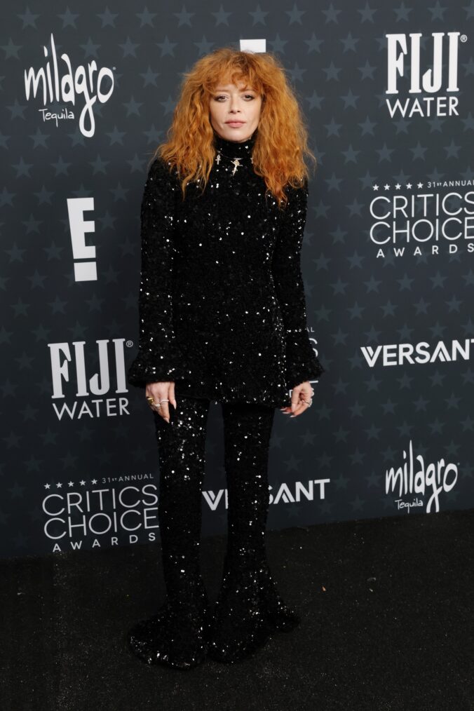 Natasha Lyonne attends the 31st Annual Critics Choice Awards at Barker Hangar on January 04, 2026 in Santa Monica, California.