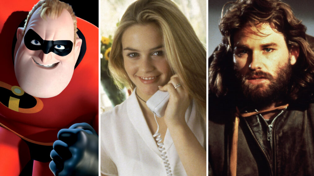 THE INCREDIBLES, Mr. Incredible, 2004, (c) Walt Disney/courtesy Everett Collection; CLUELESS, Alicia Silverstone, 1995, (c) Paramount/courtesy Everett Collection; THE THING, Kurt Russell, 1982, (c) Universal/courtesy Everett Collection