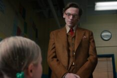 Nell Fisher as Holly Wheeler and Jamie Campbell Bower as Henry Creel in Stranger Things: Season 5, Netflix, 2025.