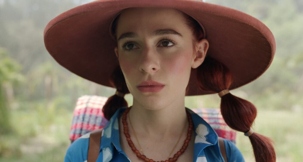 One Piece. Sophia Anne Caruso as Miss Goldenweek in season 2 of One Piece. Cr. Courtesy Of Netflix © 2026