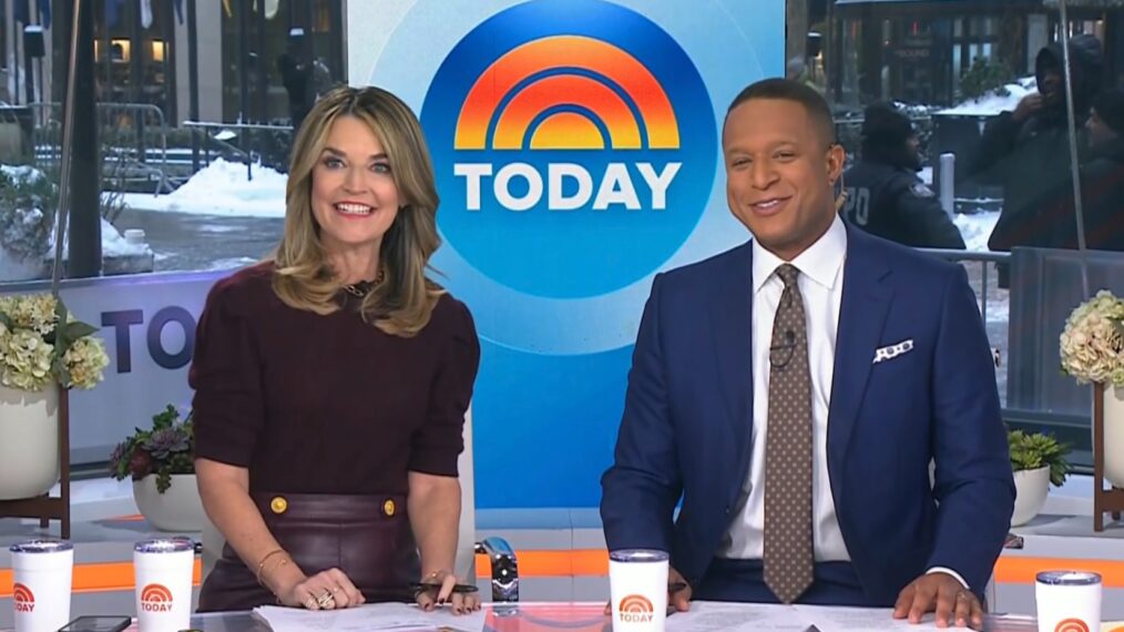 Savannah Guthrie and Craig Melvin on the January 26, 2026, episode of NBC's 'Today.'
