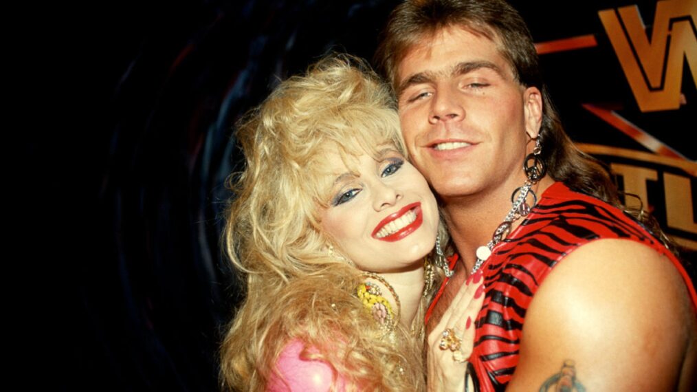 Rhonda Shear and Shawn Michaels 