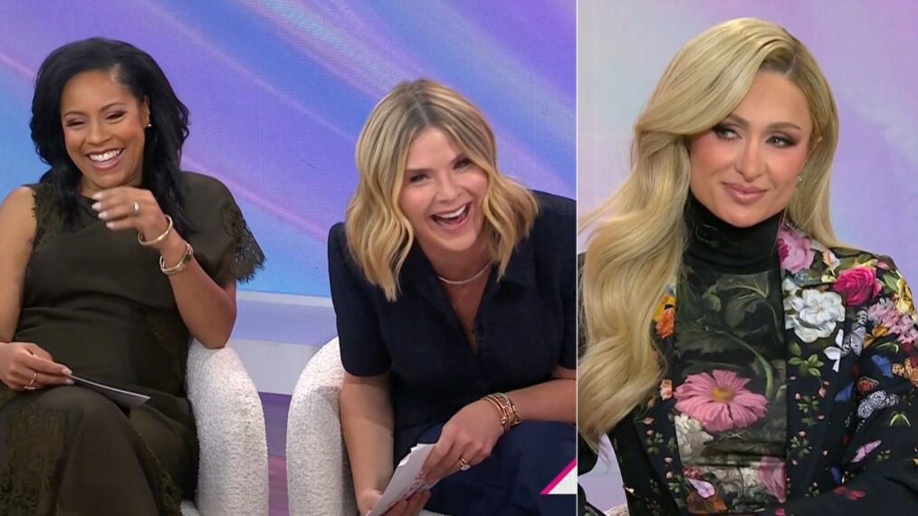 Sheinelle Jones, Jenna Bush Hager, and Paris Hilton on the January 28, 2026, episode of NBC's 'Today With Jenna & Sheinelle.'