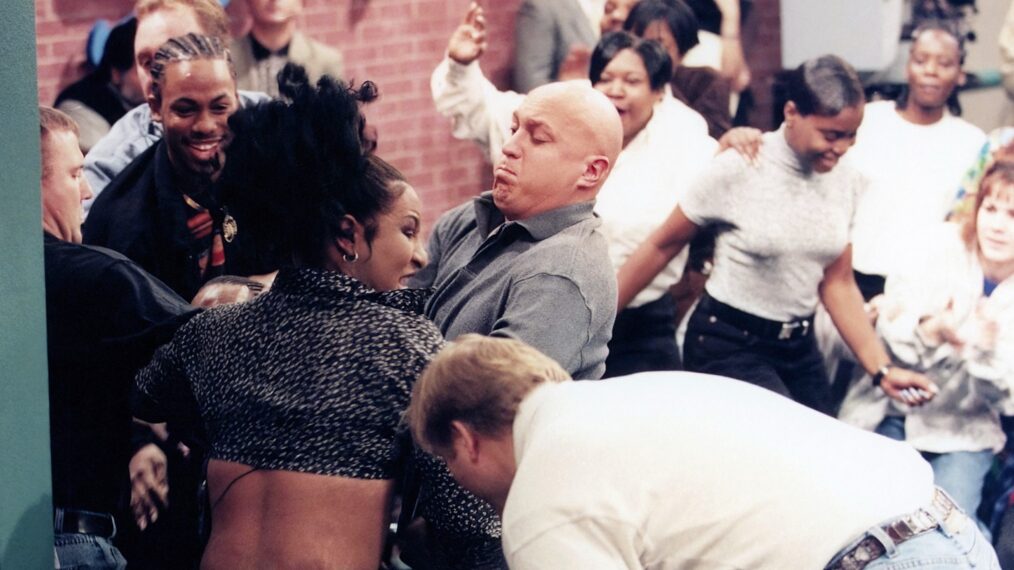 THE JERRY SPRINGER SHOW, guests fighting during the show, 1991- . ©NBC Universal / Courtesy Everett Collection