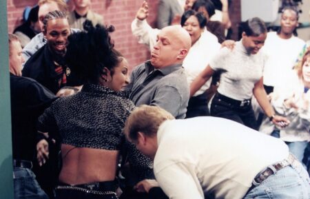 THE JERRY SPRINGER SHOW, guests fighting during the show, 1991- . ©NBC Universal / Courtesy Everett Collection