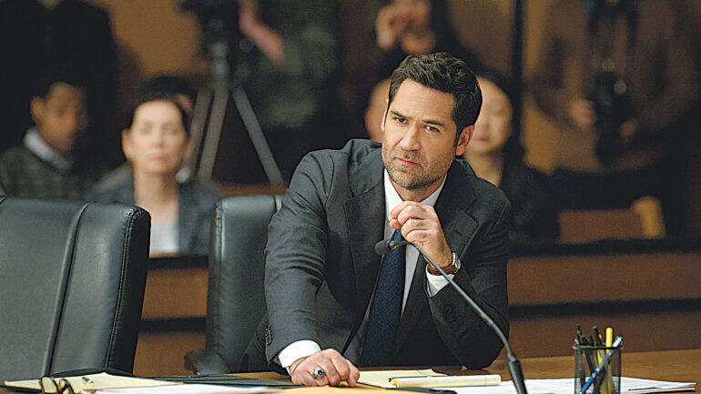 The Lincoln Lawyer. Manuel Garcia-Rulfo as Mickey Haller in episode 409 of The Lincoln Lawyer