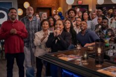Mike Epps as Bennie, Lamont Thompson as Frank, Wanda Sykes as Lucretia, Daria Johns as Savannah, Kim Fields as Regina, Khali Spraggins as Aaliyah, Dewayne Perkins as Hector, Jermelle Simon as Bernard, Leonard Earl Howze as Davis, Mike Estime as Tony in episode 709 of 'The Upshaws.'
