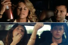 Meg Ryan and Billy Crystal as Sally and Harry in 'When Harry Met Sally,' Tom Blyth and Emily Bader as Alex and Poppy in 'People We Meet on Vacation'