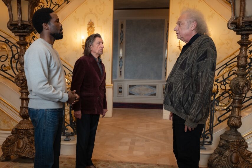 (L-R): Simon Williams/Wonder Man (Yahya Adbul-Mateen II), Trevor Slattery (Sir Ben Kingsley) and Von Kovak (Zlatko Buric) in Marvel Television's WONDER MAN, exclusively on Disney+. Photo by Suzanne Tenner. © 2026 MARVEL.