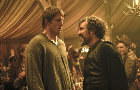 Peter Claffey as Dunk and Daniel Ings as Lyonel Baratheon in 'A Knight of the Seven Kingdoms' Season 1 Episode 1