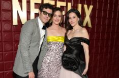 Adam Brody, Leighton Meester and Jackie Tohn attend Netflix's Golden Globe afterparty