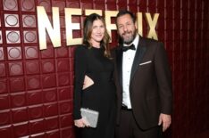 Jackie Sandler and Adam Sandler attend Netflix's Golden Globe afterparty