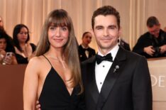 Alison Brie and Dave Franco attend the 83rd Annual Golden Globe Awards at The Beverly Hilton on January 11, 2026 in Beverly Hills, California.