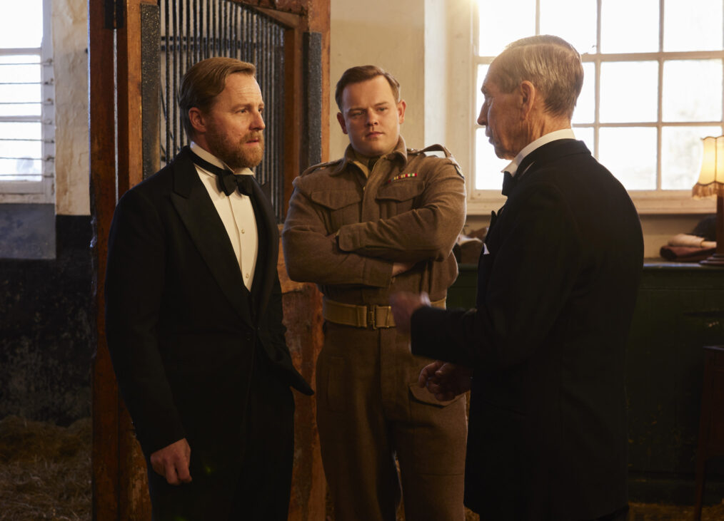 Samuel West, Callum Woodhouse, and Jonathan Hyde in 'All Creatures Great and Small' Season 6 Episode 3, 'Captain Farnon?'