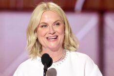 Amy Poehler speaks onstage during the 83RD ANNUAL GOLDEN GLOBES®, airing live from the Beverly Hilton in Beverly Hills, California on Sunday, January 11, 2026 at 8 PM ET/5 PM PT, on CBS and streaming on Paramount+.