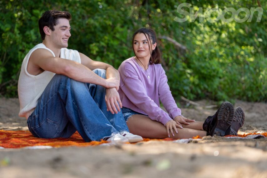 Asher Angel and Paris Berelc in 'Kissing is the Easy Part'