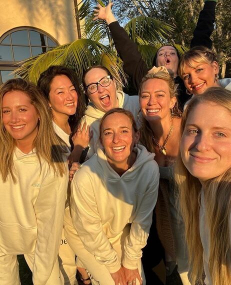 Ashley Tisdale and Hilary Duff mom group