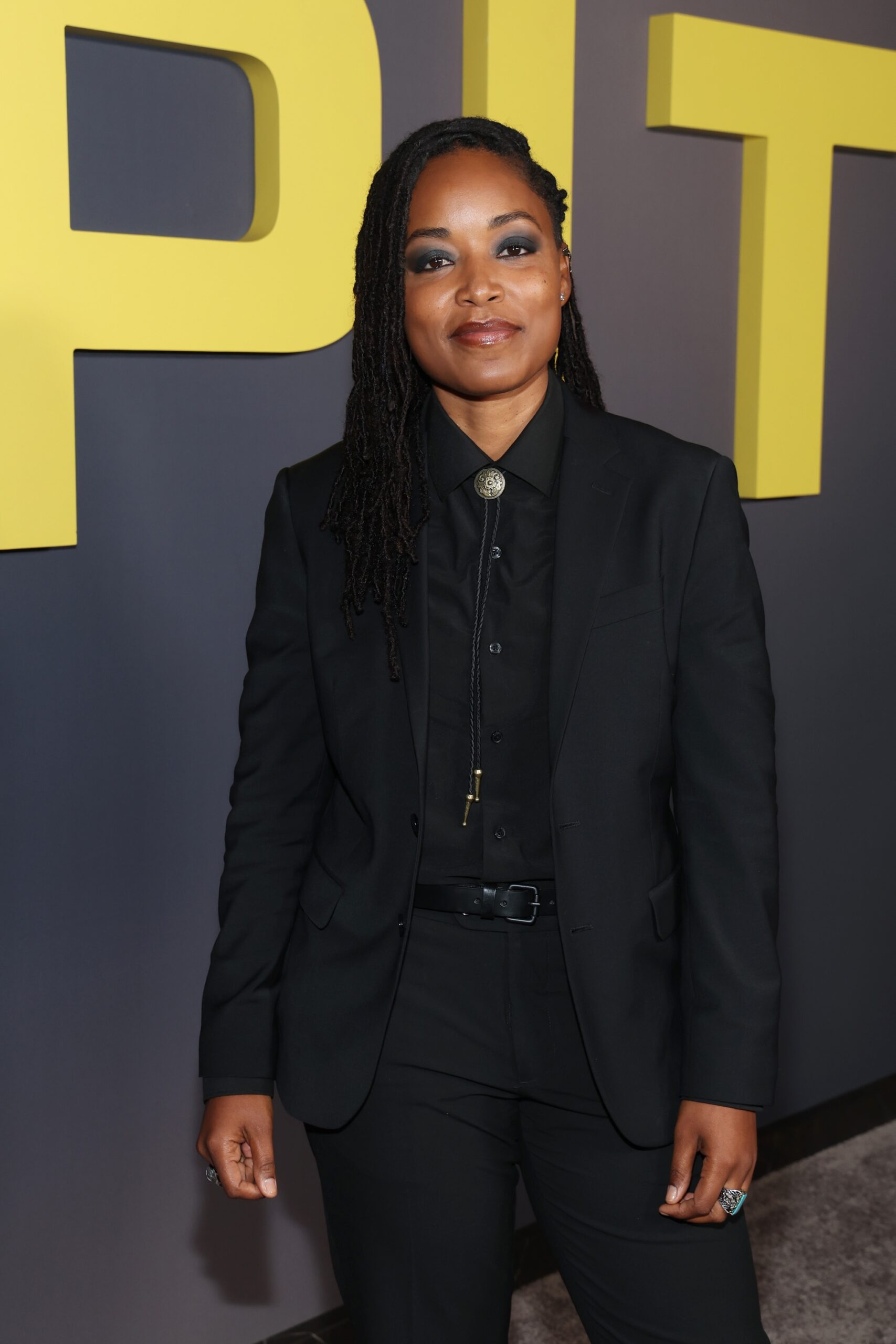 Ayesha Harris attends the Los Angeles Red Carpet Premiere of Max Original Drama Series THE PITT at DGA Theater Complex on January 07, 2026 in Los Angeles, California.
