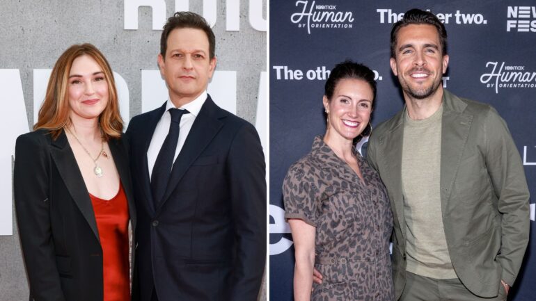 Josh Charles and Sophie Flack, Josh Segarra and Brace Rice together