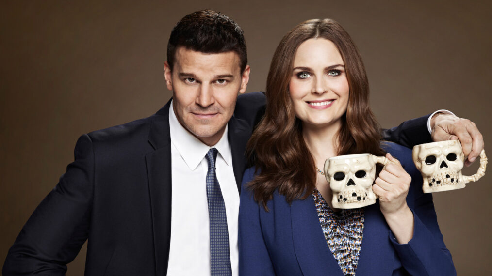 David Boreanaz and Emily Deschanel of 'Bones'