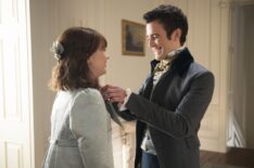 Claudia Jessie and Luke Thompson in 'Bridgerton' Season 3