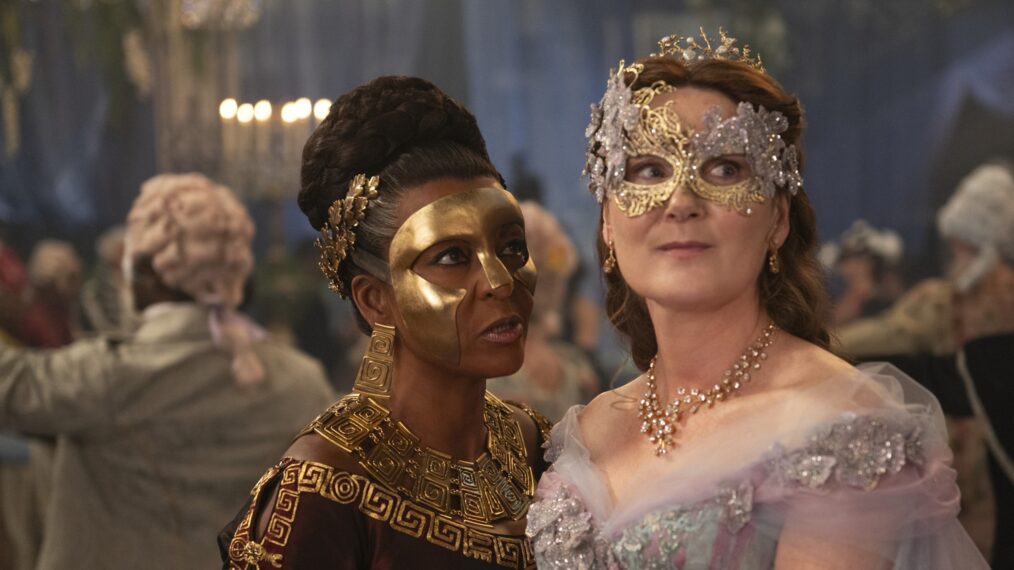 Adjoa Andoh and Ruth Gemmell in 'Bridgerton' Season 4