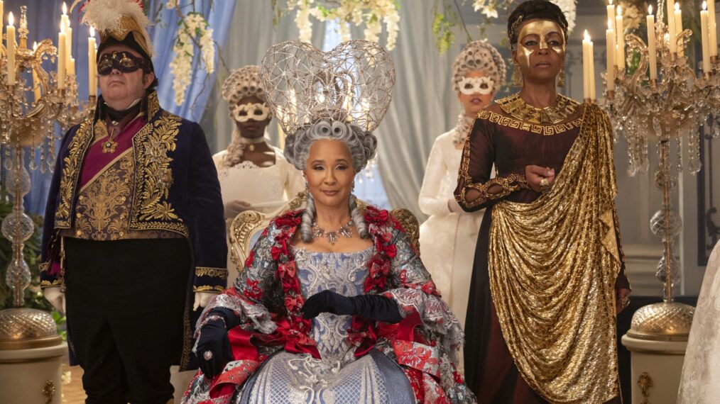 ‘Bridgerton’: Inside Queen Charlotte’s Masquerade Nod to Her Love Story With George