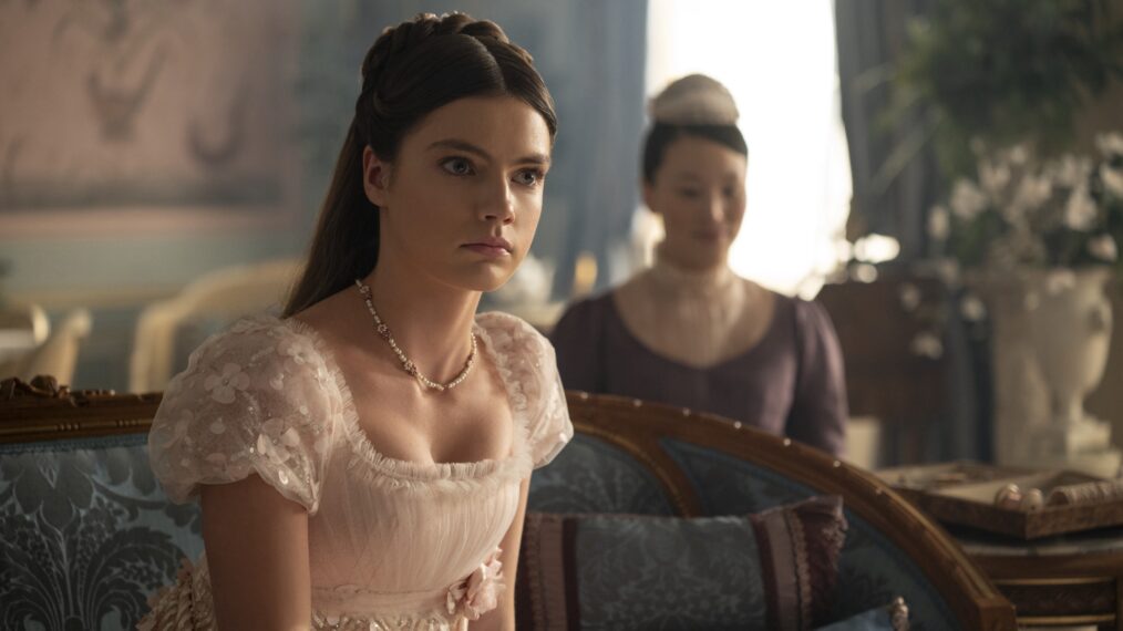 Florence Hunt as Hyacinth Bridgerton in episode 404 of Bridgerton