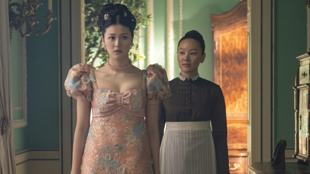 Isabella Wei and Yerin Ha in 'Bridgerton' Season 4