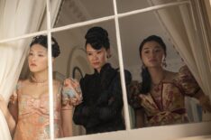 Isabella Wei, Katie Leung, and Michelle Mao in 'Bridgerton' Season 4