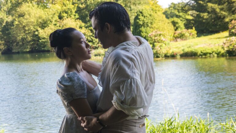 Yerin Ha and Luke Thompson in 'Bridgerton' Season 4