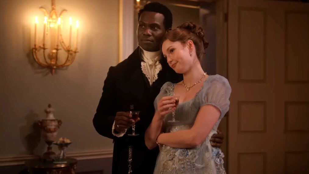 Victor Alli and Hannah Dodd in 'Bridgerton' Season 4