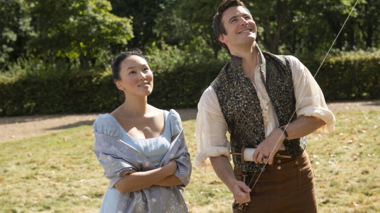 Yerin Ha and Luke Thompson in 'Bridgerton' Season 4