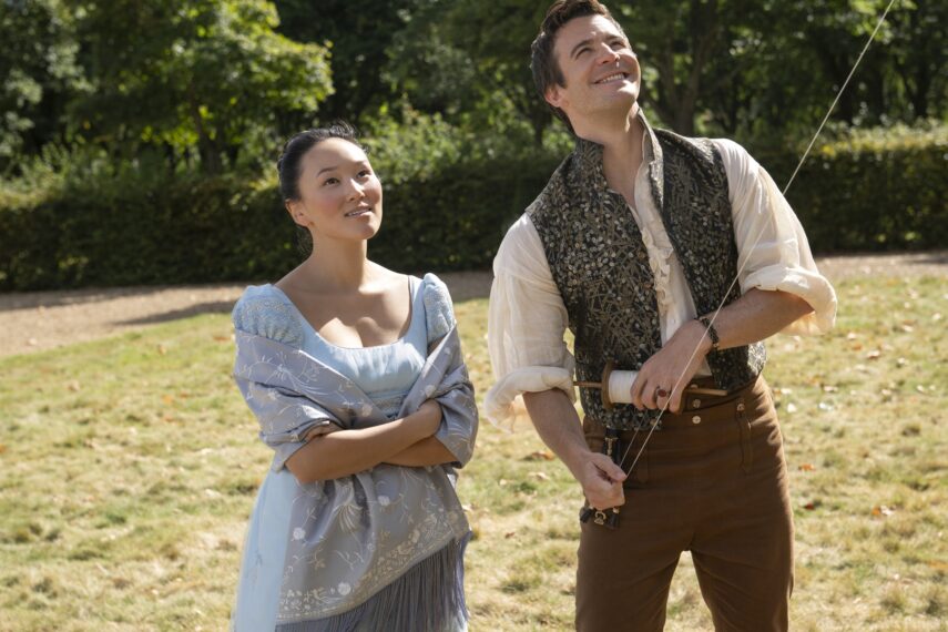 Yerin Ha and Luke Thompson in 'Bridgerton' Season 4
