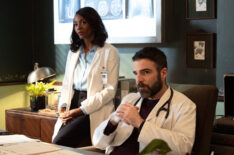 Tamberla Perry as Dr. Carol Pierce, Zachary Quinto as Dr. Oliver Wolf in 'Brilliant Minds' Season 2 Episode 11, '10 Minutes'