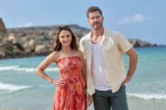 Rachel Leigh Cook and Luke Macfarlane in 'Caught By Love'