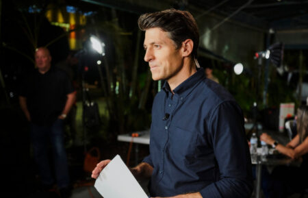 Tony Dokoupil anchoring 'CBS Evening News' from Doral, Florida