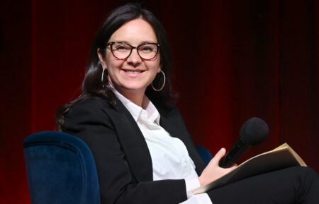 Bari Weiss speaks onstage during Book Club Event With Peggy Noonan on November 19, 2024 in New York City